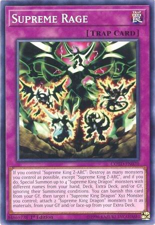 Supreme Rage - Code of the Duelist YuGiOh trading card