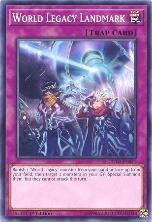 World Legacy Landmark trading card from Code of the Duelist World Legacy Landmark - Code of the Duelist YuGiOh trading card