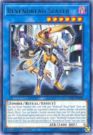 Revendread Slayer trading card from Code of the Duelist Revendread Slayer - Code of the Duelist YuGiOh trading card