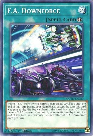 F.A. Downforce trading card from Code of the Duelist F.A. Downforce - Code of the Duelist YuGiOh trading card
