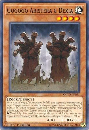 Gogogo Aristera & Dexia trading card from Code of the Duelist Gogogo Aristera & Dexia - Code of the Duelist YuGiOh trading card