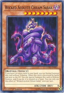 Wicked Acolyte Chilam Sabak - Code of the Duelist (COTD) #COTD-EN093 - Common / Short Print YuGiOh Trading Card