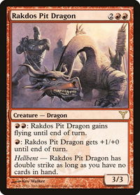 Rakdos Pit Dragon - Dissension (DIS) #69 - Rare Magic: The Gathering Trading Card