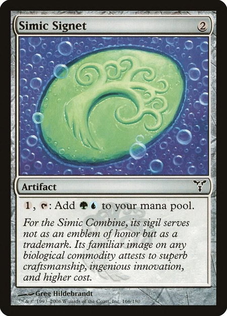 Simic Signet - Dissension Magic: The Gathering trading card