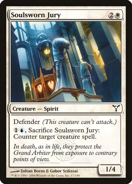 Soulsworn Jury - Dissension Magic: The Gathering trading card