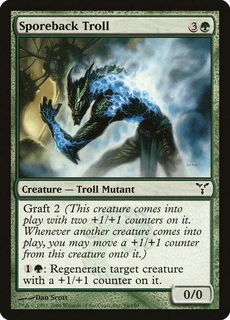 Sporeback Troll - Dissension Magic: The Gathering trading card