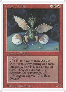 Dragon Whelp - Revised Edition (3ED) #null - Uncommon Magic: The Gathering Trading Card