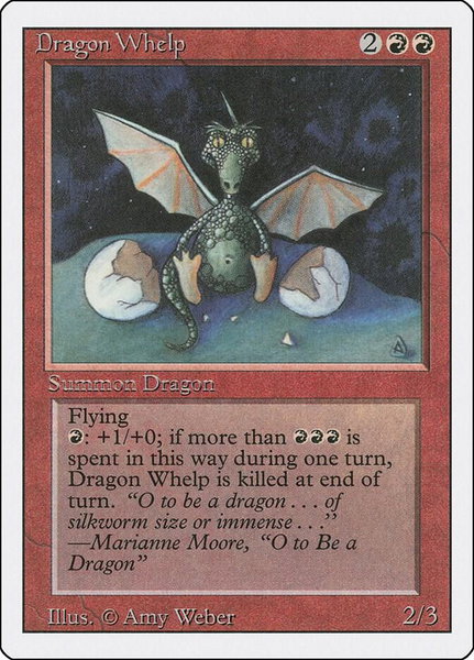 Dragon Whelp - Revised Edition Magic: The Gathering trading card