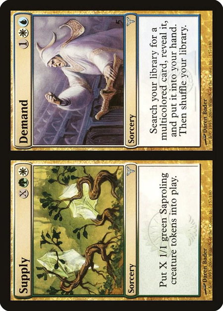 Supply // Demand - Dissension Magic: The Gathering trading card