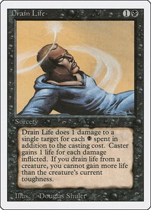 Drain Life - Revised Edition (3ED) #null - Common Magic: The Gathering Trading Card