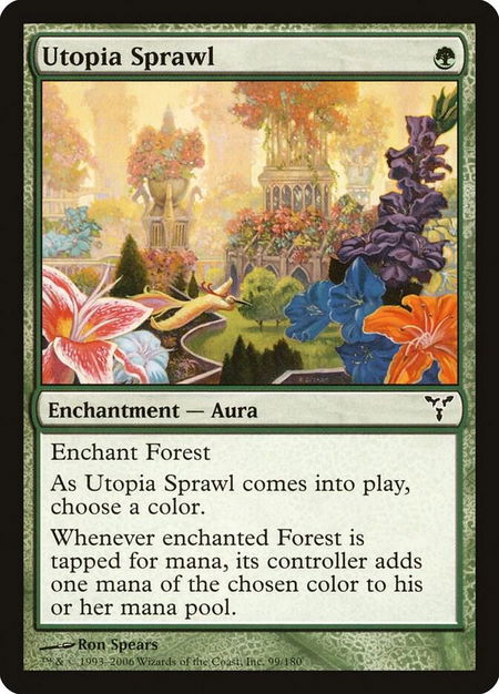 Utopia Sprawl - Dissension Magic: The Gathering trading card
