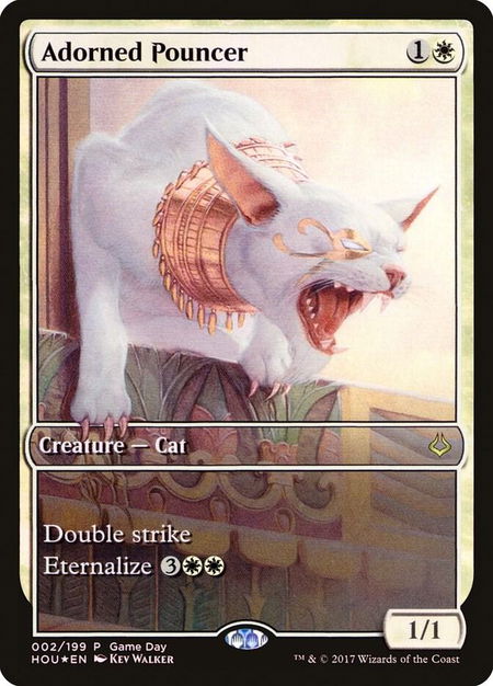 Adorned Pouncer - Game Day & Store Championship Promos Magic: The Gathering trading card