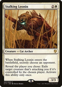 Stalking Leonin - Commander 2017 (C17) #7 - Rare Magic: The Gathering Trading Card