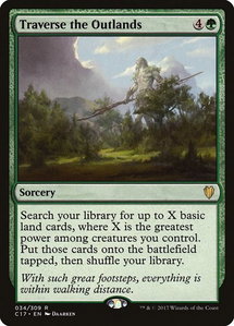 Traverse the Outlands - Commander 2017 (C17) #34 - Rare Magic: The Gathering Trading Card