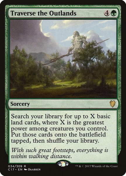 Traverse the Outlands - Commander 2017 Magic: The Gathering trading card