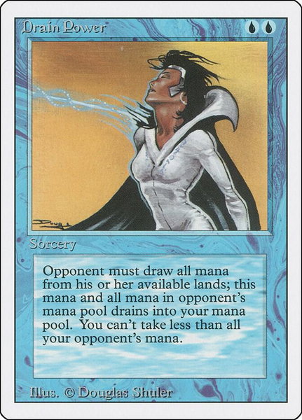 Drain Power trading card from Revised Edition Drain Power - Revised Edition Magic: The Gathering trading card
