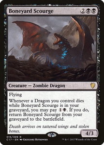 Boneyard Scourge - Commander 2017 (C17) #15 - Rare Magic: The Gathering Trading Card