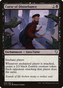 Curse of Disturbance - Commander 2017 (C17) #16 - Uncommon Magic: The Gathering Trading Card