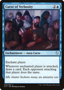 Curse of Verbosity - Commander 2017 (C17) #9 - Uncommon Magic: The Gathering Trading Card