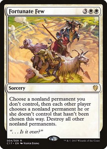 Fortunate Few - Commander 2017 (C17) #4 - Rare Magic: The Gathering Trading Card