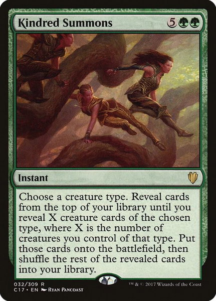 Kindred Summons - Commander 2017 Magic: The Gathering trading card