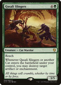 Qasali Slingers - Commander 2017 (C17) #33 - Rare Magic: The Gathering Trading Card