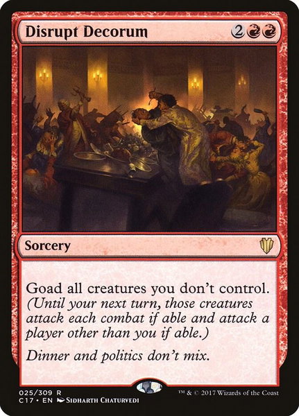 Disrupt Decorum - Commander 2017 Magic: The Gathering trading card