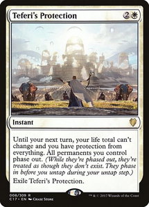 Teferi's Protection - Commander 2017 (C17) #8 - Rare Magic: The Gathering Trading Card