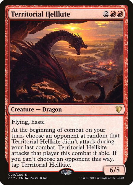 Territorial Hellkite - Commander 2017 Magic: The Gathering trading card