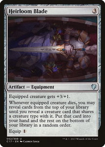 Heirloom Blade - Commander 2017 (C17) #52 - Uncommon Magic: The Gathering Trading Card