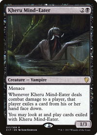 Kheru Mind-Eater - Commander 2017 (C17) #17 - Rare Magic: The Gathering Trading Card