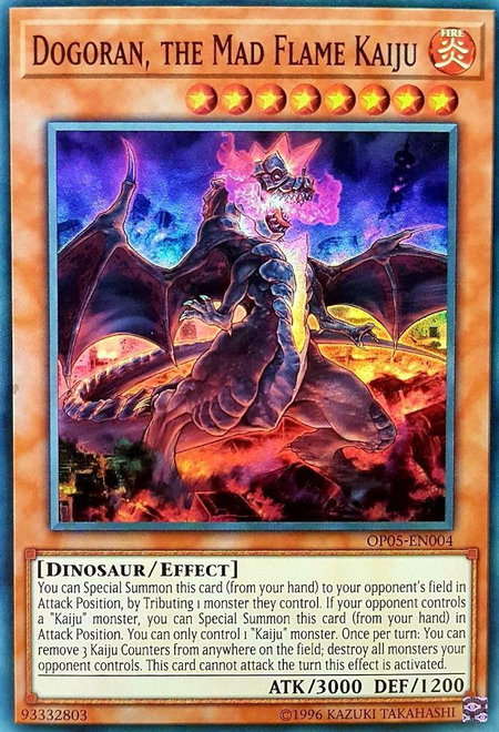Dogoran, the Mad Flame Kaiju - OTS Tournament Pack 5 YuGiOh trading card