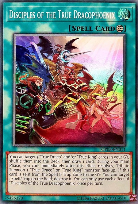 Disciples of the True Dracophoenix - OTS Tournament Pack 5 YuGiOh trading card