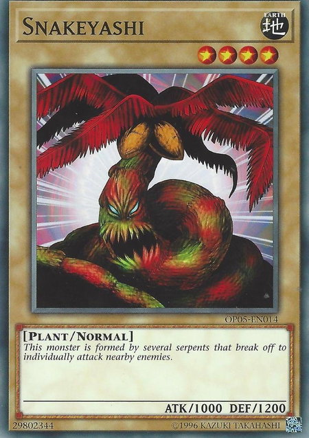 Snakeyashi trading card from OTS Tournament Pack 5 Snakeyashi - OTS Tournament Pack 5 YuGiOh trading card