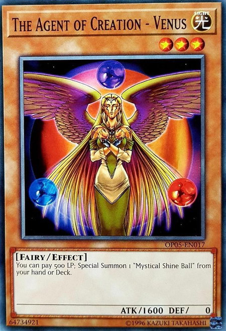 The Agent of Creation - Venus - OTS Tournament Pack 5 YuGiOh trading card
