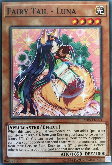 Fairy Tail - Luna - OTS Tournament Pack 5 YuGiOh trading card