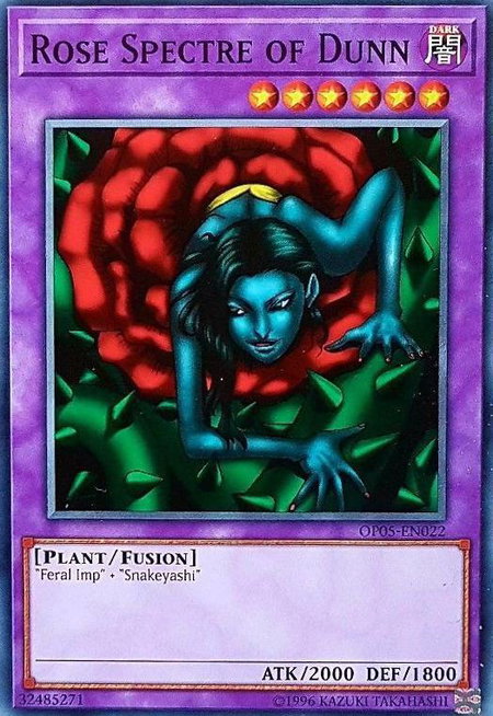 Rose Spectre of Dunn - OTS Tournament Pack 5 YuGiOh trading card