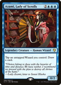 Azami, Lady of Scrolls - Commander 2017 (C17) #82 - Rare Magic: The Gathering Trading Card