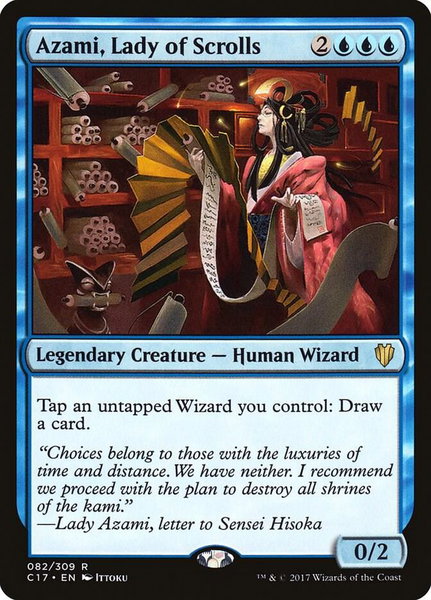 Azami, Lady of Scrolls - Commander 2017 Magic: The Gathering trading card