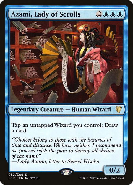 Azami, Lady of Scrolls - Commander 2017 Magic: The Gathering trading card