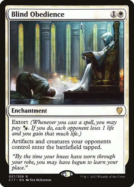 Blind Obedience - Commander 2017 Magic: The Gathering trading card