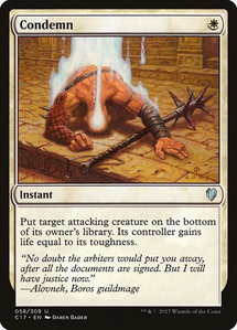 Condemn - Commander 2017 (C17) #58 - Uncommon Magic: The Gathering Trading Card