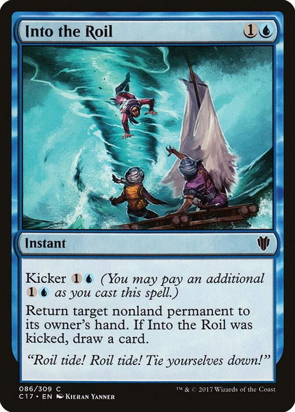 Into the Roil trading card from Commander 2017 Into the Roil - Commander 2017 Magic: The Gathering trading card