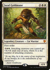 Jazal Goldmane - Commander 2017 (C17) #62 - Mythic Rare Magic: The Gathering Trading Card