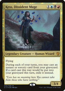 Kess, Dissident Mage - Commander 2017 (C17) #39 - Mythic Rare Magic: The Gathering Trading Card