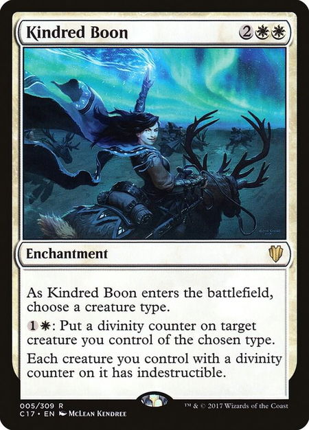Kindred Boon - Commander 2017 Magic: The Gathering trading card