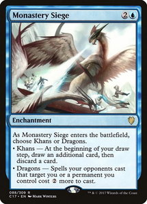 Monastery Siege - Commander 2017 (C17) #88 - Rare Magic: The Gathering Trading Card