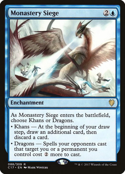 Monastery Siege - Commander 2017 Magic: The Gathering trading card