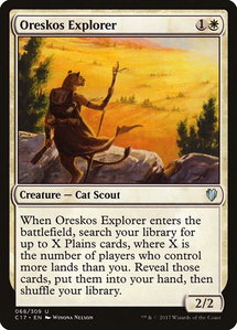Oreskos Explorer - Commander 2017 (C17) #68 - Uncommon Magic: The Gathering Trading Card