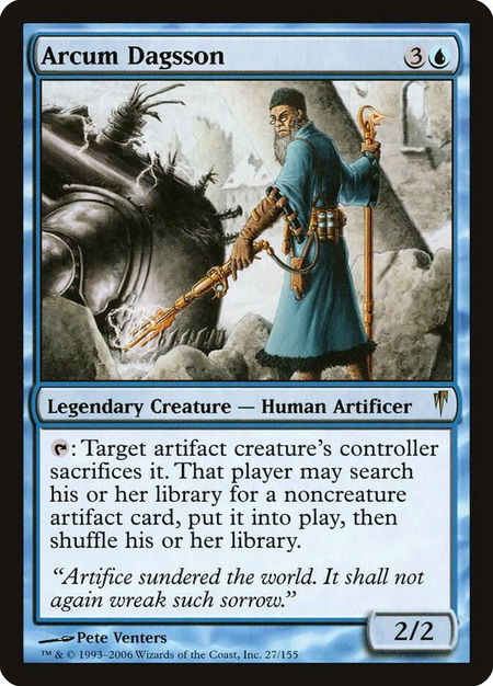 Arcum Dagsson - Coldsnap Magic: The Gathering trading card